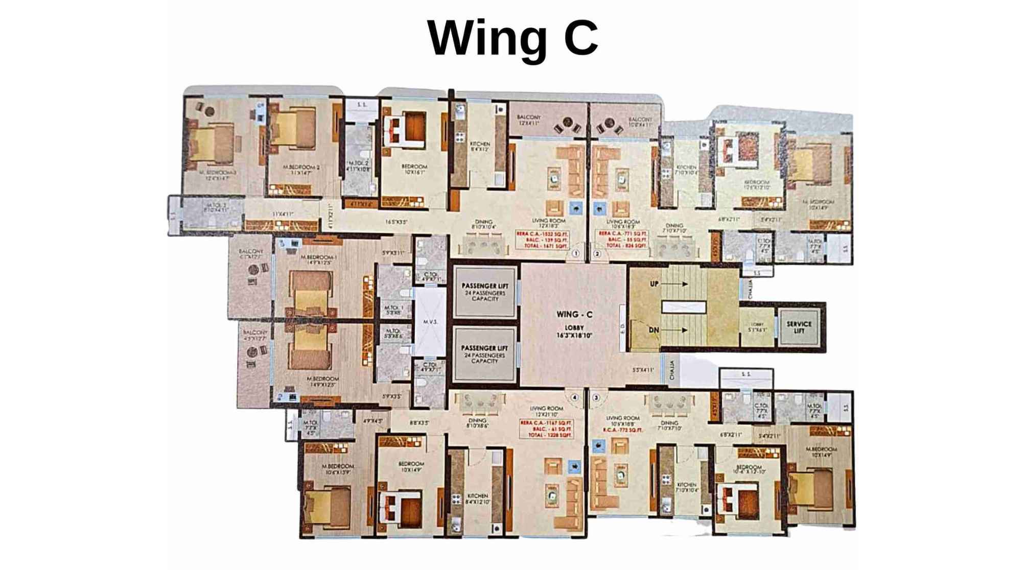 Nicco-Residency-Floor-Plan-Wing-C
